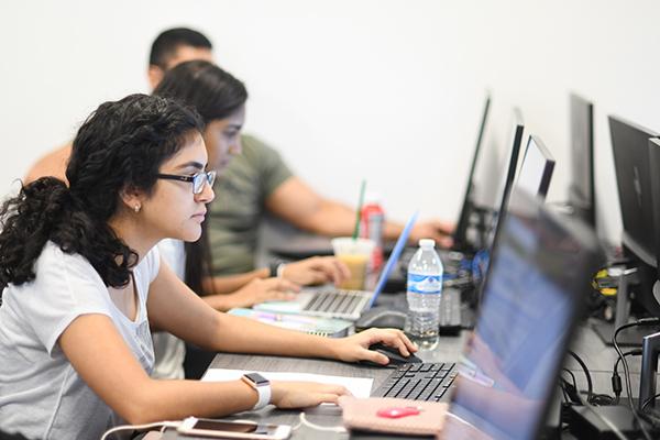 Students in computer lab